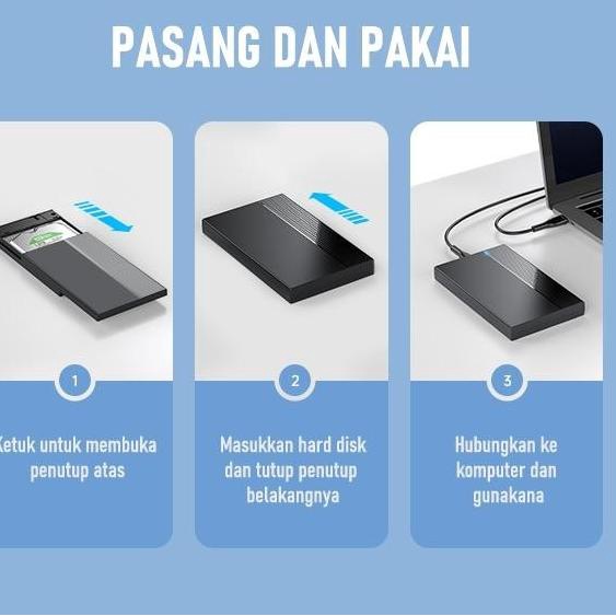 ROBOT RSHD10 Casing External HDD/SSD 2.5 Inch SATA USB 3.0 Enclosure