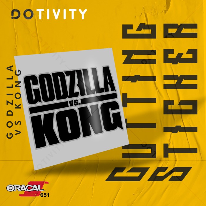 

Cutting Sticker GODZILLA VS KONG