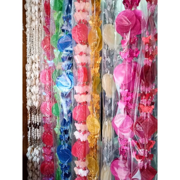 TIRAI KERANG SIMPING PANJANG 180 cm, TIRAI INI UNTUK PINTU/JENDELA DAN UNTUK PENYEKAT RUANGAN. 1 SET