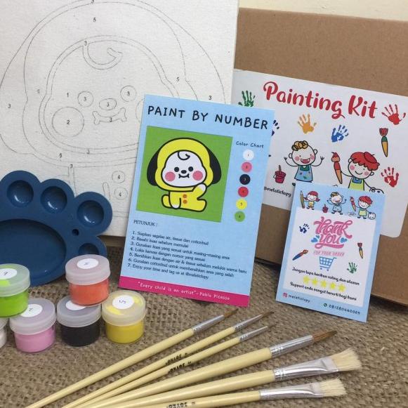 

DIY PAINT BY NUMBER KANVAS 20X20 - pinguin