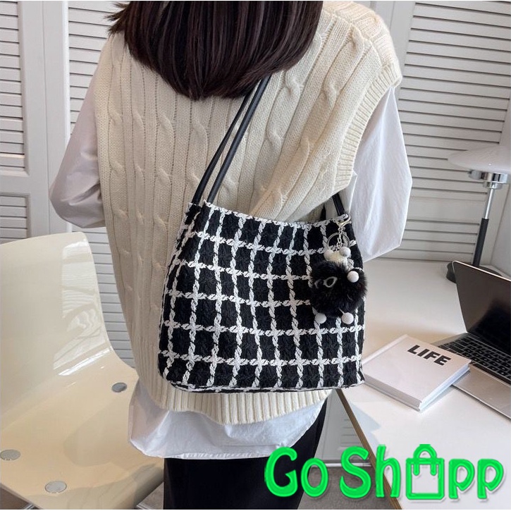 Tas Selempang Bahu Tote Bag Kasual Wanita Import Fashion Korea Terbaru - Shoulder Bag Wanita Kekinian TG08