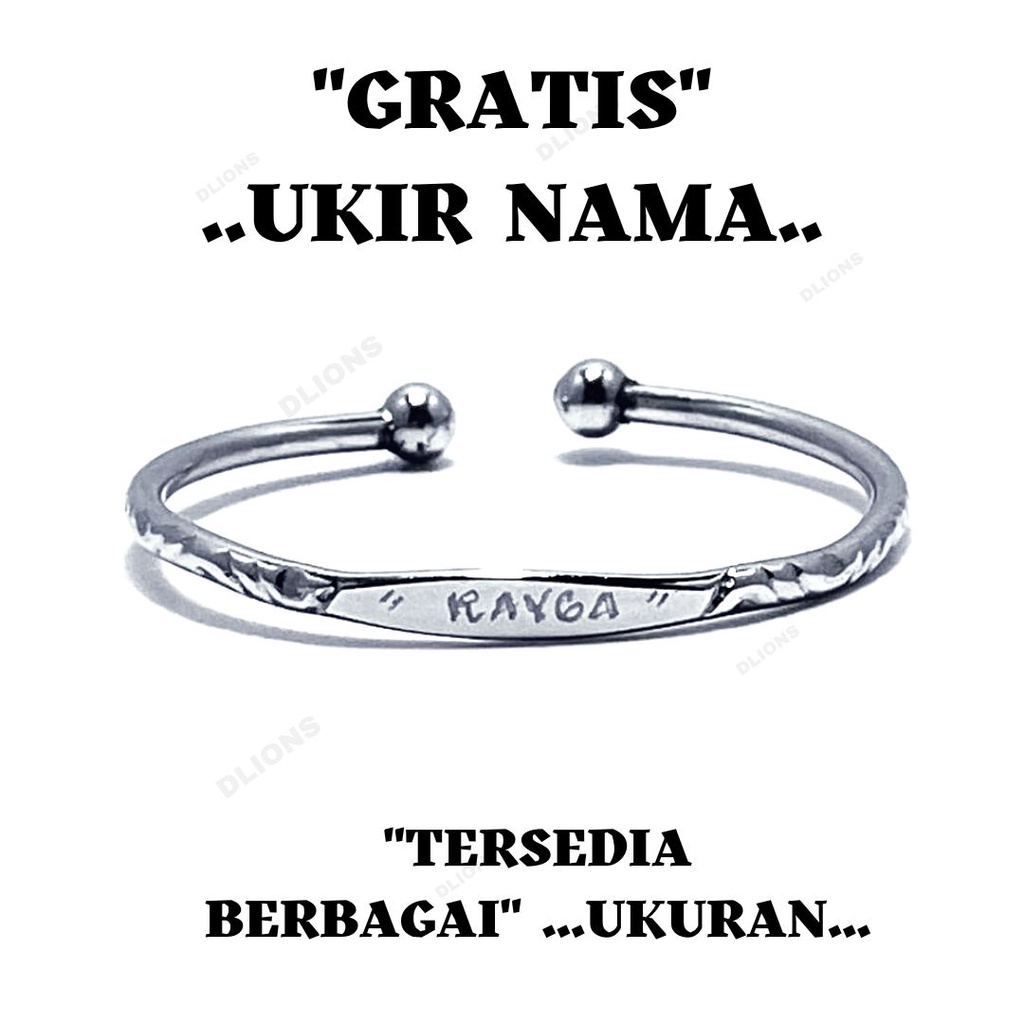 GELANG MONEL BAYI &amp; ANAK,REMAJA &amp; DEWASA GRATIS UKIR NAMA,BAGUS UNTUK KESESATAN,GELANG ANTI STEP,GELANG ANTI KARAT,AMAN DIBAWA MANDI &amp; TERKENA SABUN