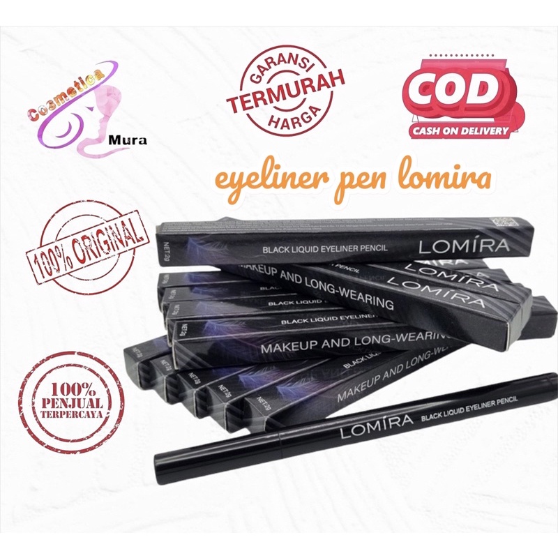 new item ! lomira black eyeliner pen waterproof - lomira black liquid eyeliner