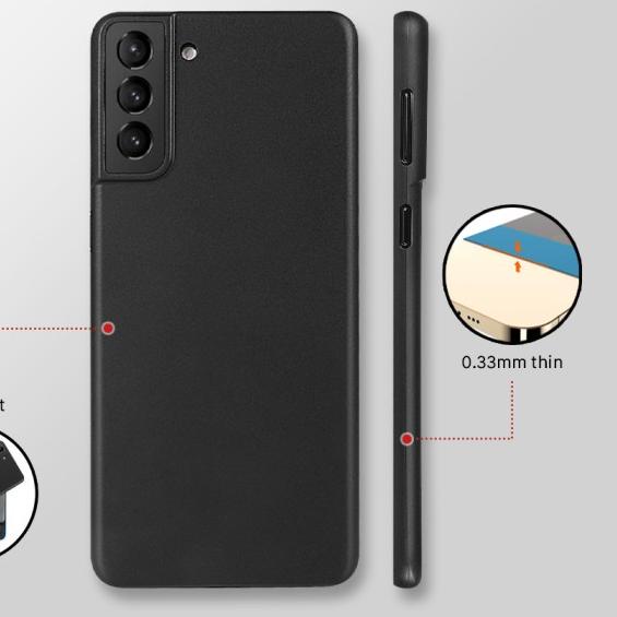 Asenaru Galaxy Note 20/Ultra Case Super Slim Signature Casing - Galaxy Note 20,Hitam