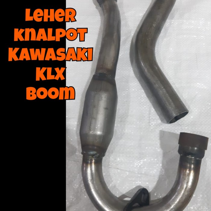 leher knalpot klx bore up