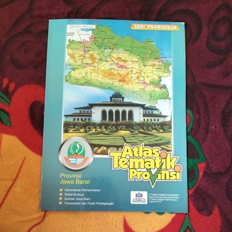 Jual Buku Original Peta Atlas Tematik Provinsi Jawa Barat Shopee