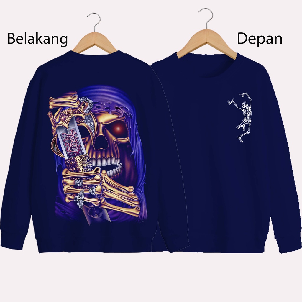 SWEATER UNISEX DB TENGKORAK DANCE PRIA DAN WANITA SWEATER JUMBO