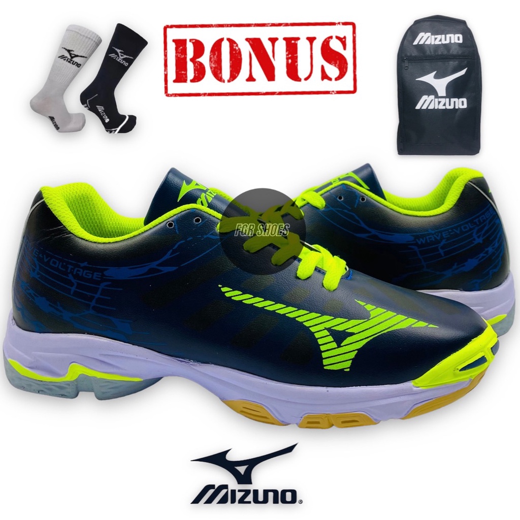 Sepatu Volly Mizuno Wave Voltage low Pria Termurah/Sepatu Volly Mizuno Wave Voltage low Pria Karet