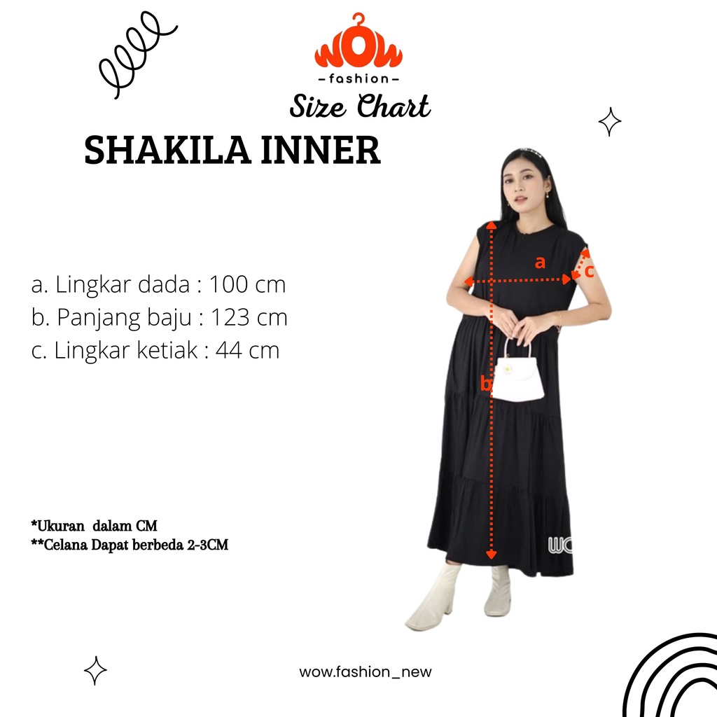 WOW-Shakila Inner Dress Rempel - Inner Dress Rayon Twill Premium