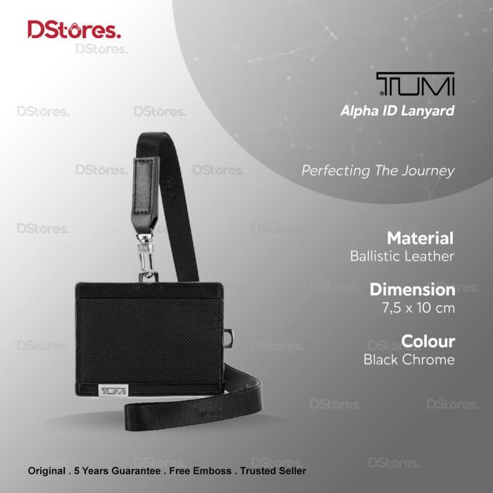 

T U M I Alpha ID Lanyard - Black Chrome