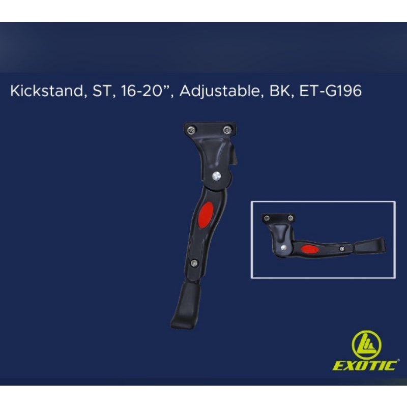 Standar sepeda ukuran 16-20 adjustable bisa naik turun khusus yang tengah ada lubang