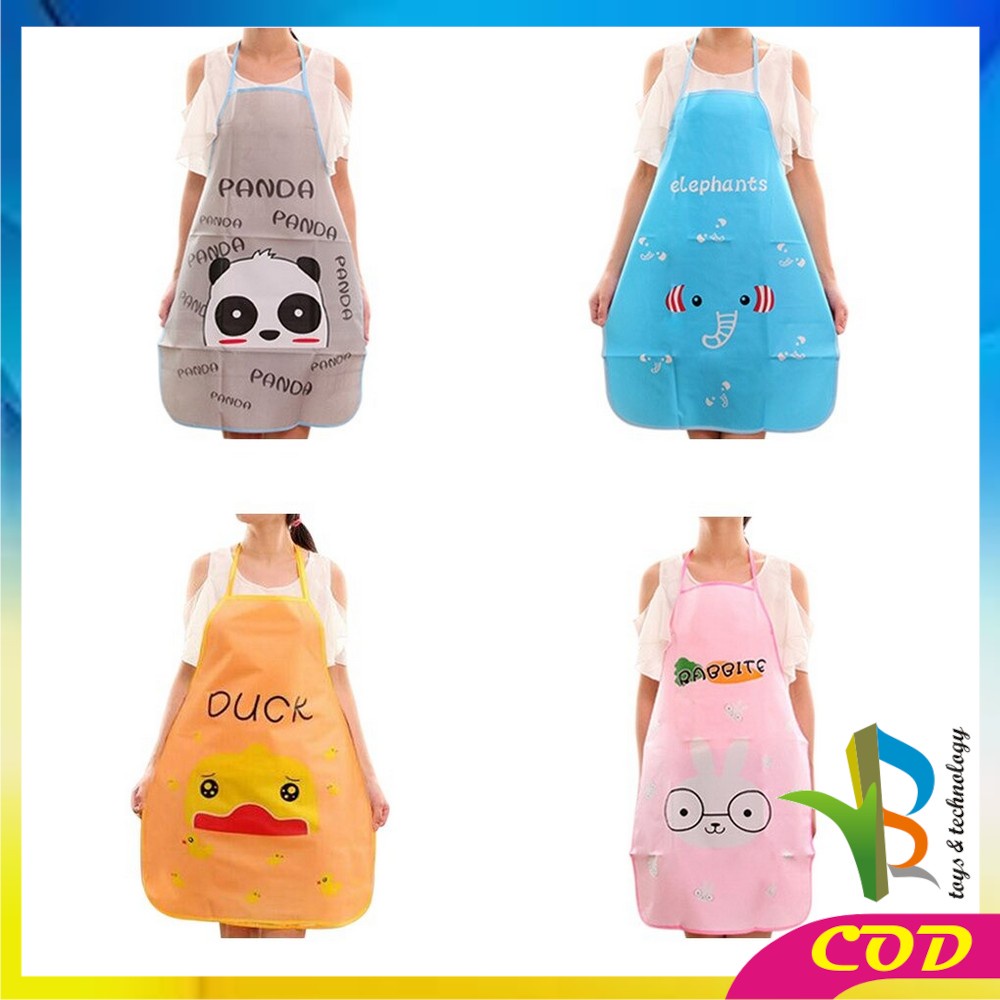 RB-C135 Celemek Masak Anti Air Apron Masak Waterproof Celemek Dapur Karakter Kartun Lucu Murah