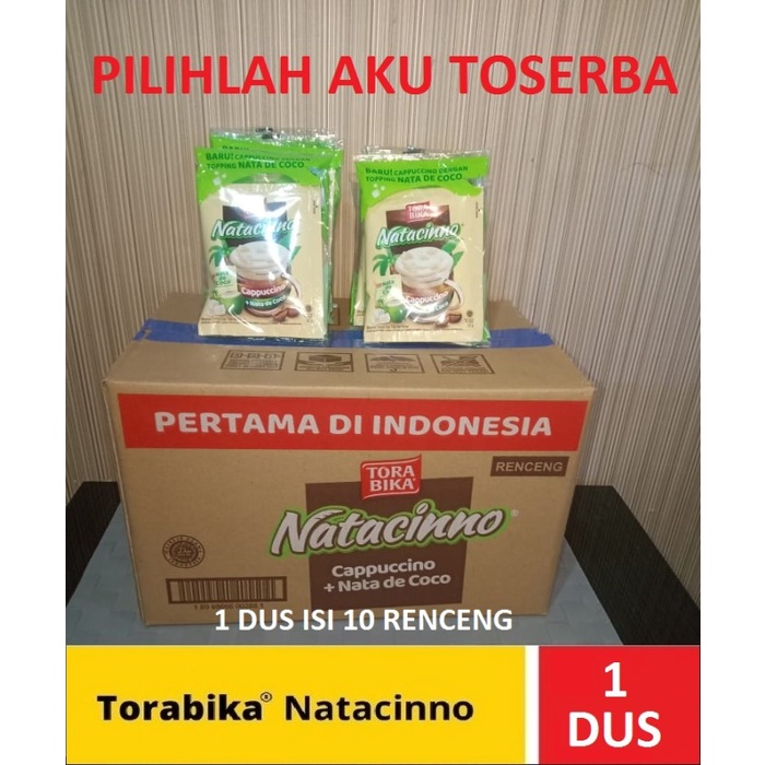 

TORABIKA NATACINNO 72GR X 6 SACHETS - (HARGA 1 KARDUS ISI 10 RENCENG)