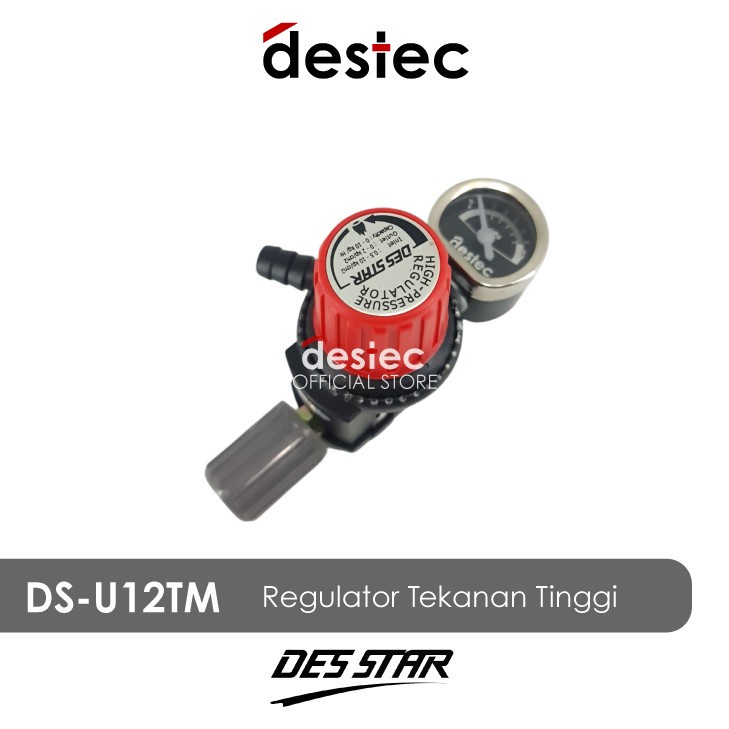 Regulator Gas DES STAR DS-U12T &amp; DS-U12TM DESTAR Tekanan Tinggi tanpa Indikator Meter DES STAR