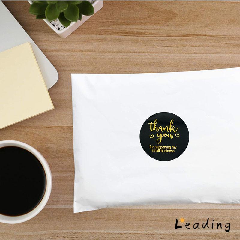 

500 Pcs 1 Roll Stiker Terima Kasih Sticker Label Thank You Promo-Le