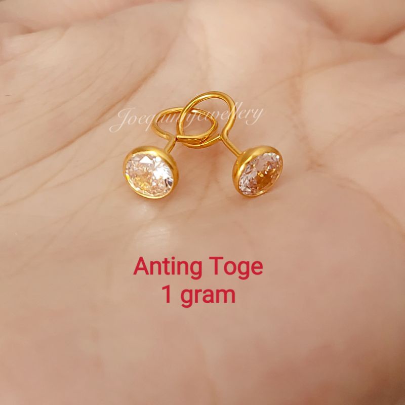 anting toge 1 gram emas muda