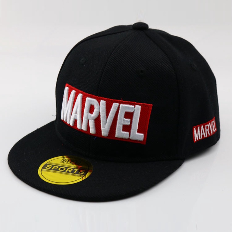 Topi baseball Motif Bordir Marvel Gaya hip hop Untuk Anak Laki-Laki Dan Perempuan