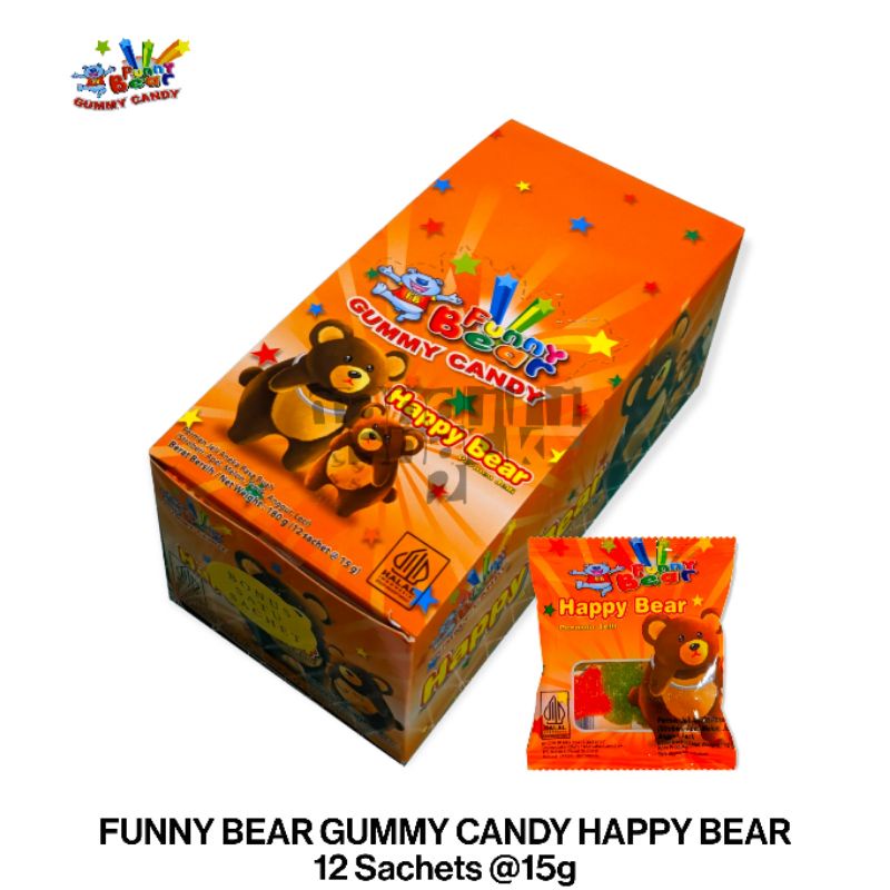 

FUNNY BEAR GUMMY CANDY HAPPY BEAR PERMEN JELI