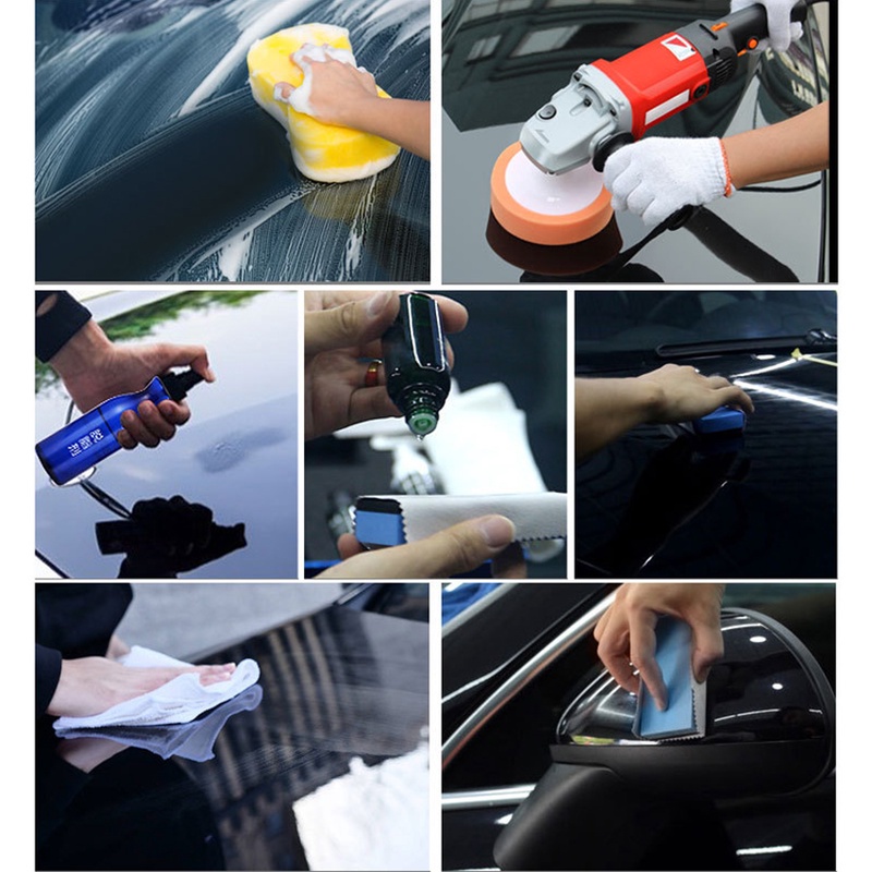 Crystal Nano Ceramic Coating Untuk Cat Metalic Doff dan Plastik/Premium Nano Ceramic Coating 9H Original  Cairan Pelindung Cat Mobil Motor Helm Pengkilap Body Dan Paint Protection