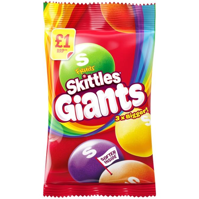 

BAYAR DITEMPAT Skittles Giants Fruits Candy Permen buah Skittles Softer Inside 125gr /PERMEN LUNAK/PERMEN VIRAL/PERMEN MILO/PERMEN YUPI/PERMEN JADUL/PERMEN KARET