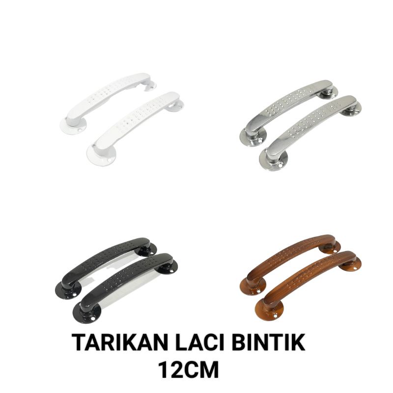 Tarikan Lemari Aluminium 12cm OVAL BINTIK T1205 / Gagang Jendela Rumah