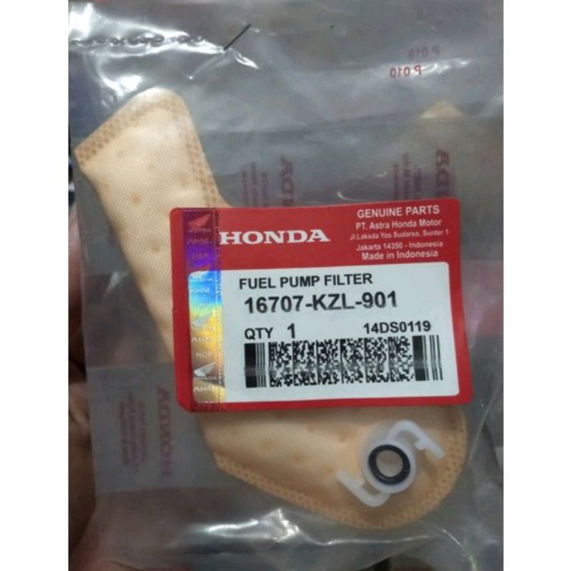 FILTER SARINGAN PAMPERS PUMP POMPA BENSIN FUEL MOTOR HONDA BEAT FI FI INJEKSI K25 KZL