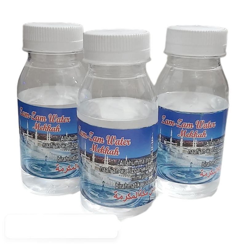 

Air Zam Zam Botol Kecil Ukuran 80ml Asli Original | Oleh Oleh Haji dan Umroh