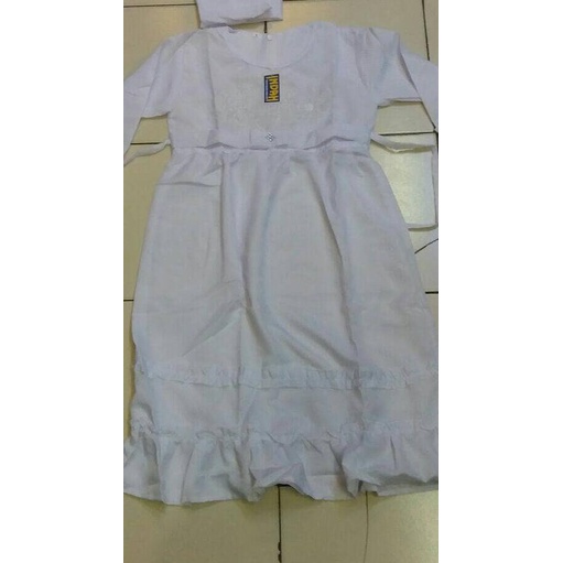 Baju muslim anak / Gamis putih polos