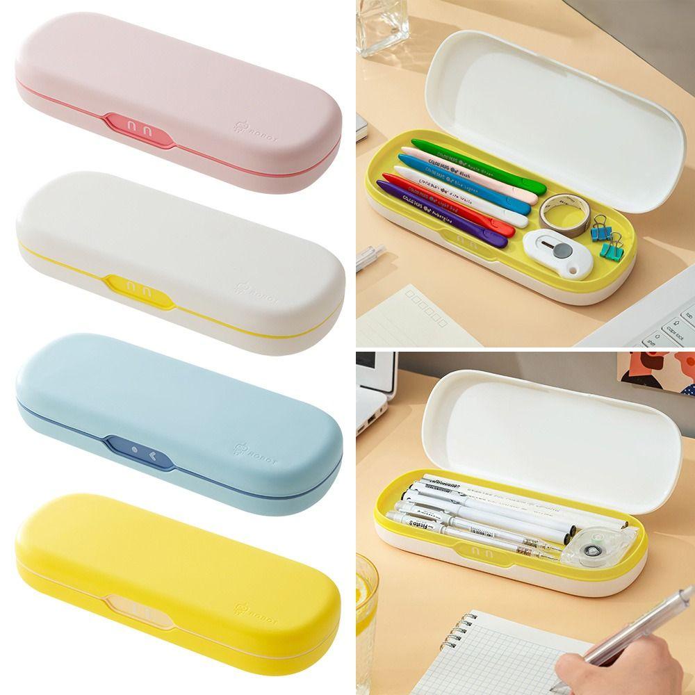 R-flower Pencil Case Lucu Plastik Kapasitas Besar Kotak Alat Tulis