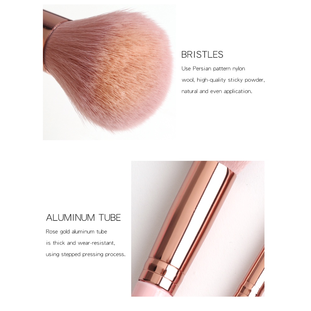 MAANGE Brush Kit 11Pcs Brush Make Up Set Cocok Untuk Pemula Make Up Bedak Kosmetik Aksesoris Kuas Blush On 5862
