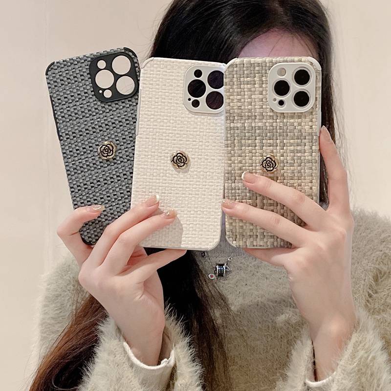 Soft Case Motif Bunga Bahan Kain Metal Untuk OPPO A36 A76 A96 A3S A7 A5S A12 A11K A31 A53 A33 A35 A15S A5 A9 F9 Pro Reno 5 6 7Z 8