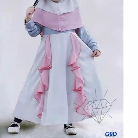 BAJU BUSANA MUSLIM ANAK Busana Muslim polos anak perempuan /