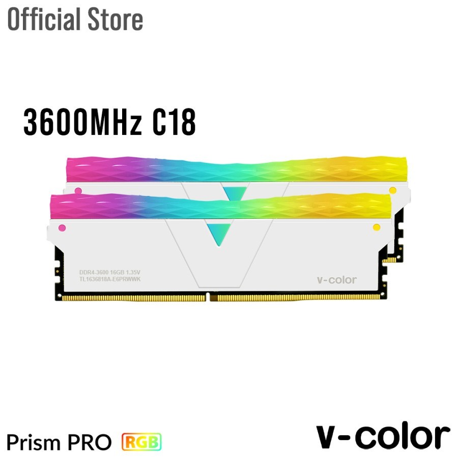 RAM v-color DDR4 PRISM PRO RGB 32GB (2x16GB) 3600MHz CL18