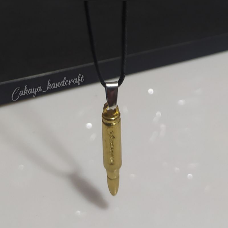 Kalung Tali Liontin Metal Bahan Tali Kulit Harga Grosir