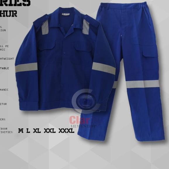 Wearpack Safety Setelan Scotchlite/Wearpack Potongan/Werpak Skotlet - Merah, L