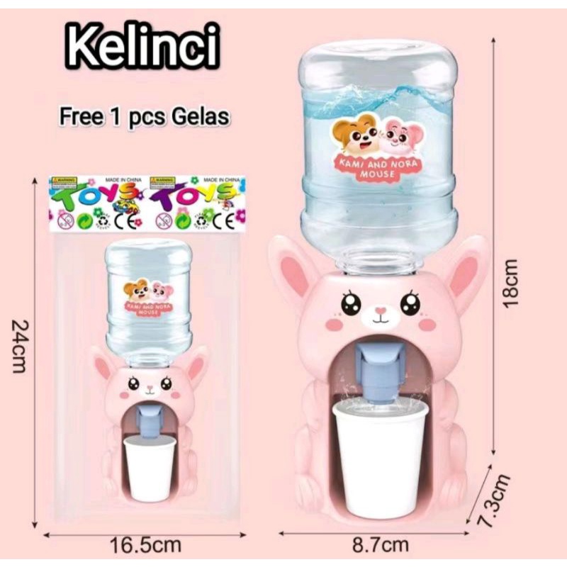 Dispenser Air Minum Mini Galon Portable Anak Air Minum Karakter