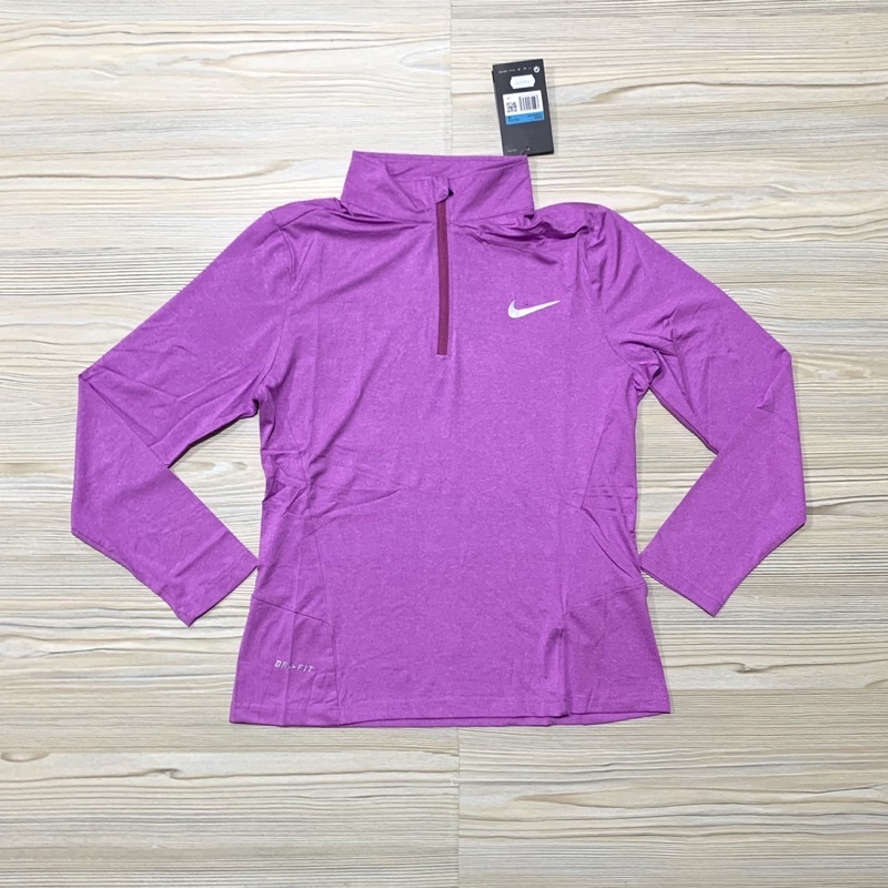 Kaos Olahraga Lengan Panjang Wanita Zipper Training Running