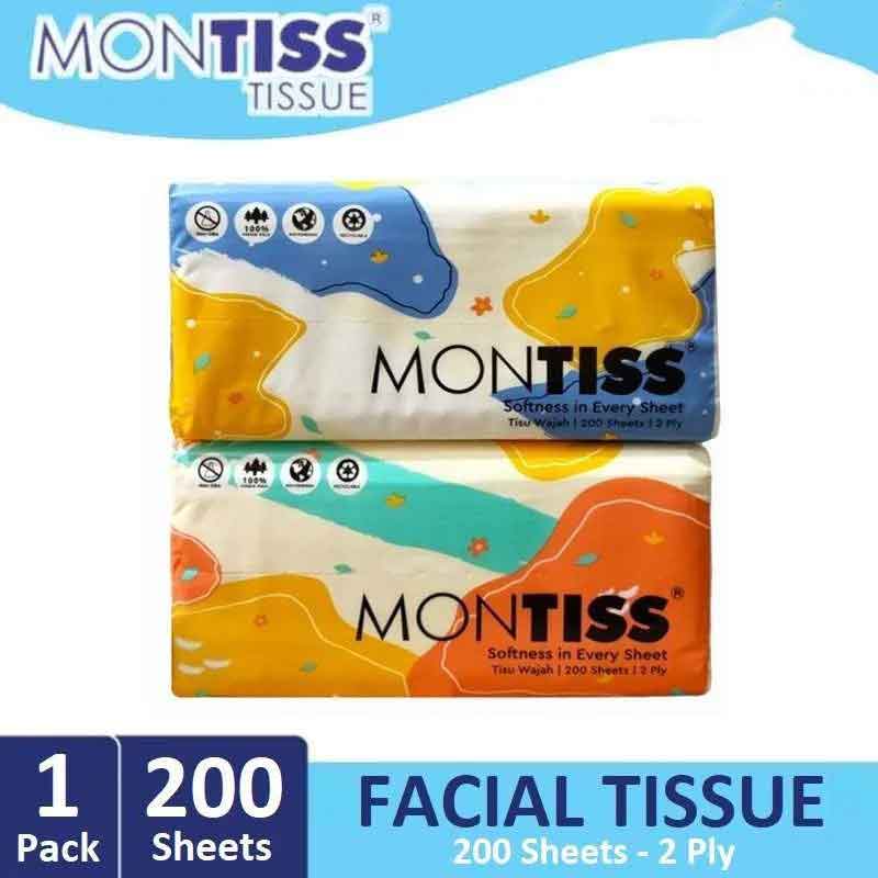 Facial Tissue *  Tissue Montiss * Tisu Wajah Montiss * Tisu 2 Ply