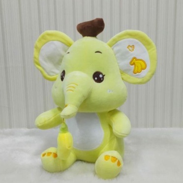 Boneka Gajah Pisang Size 14&quot;/36cm/boneka elephant/boneka animal/bineka anak lucu/kado ultah