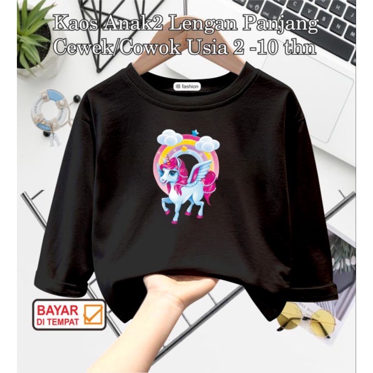 ((IB))KAOS ANAK PEREMPUAN PANJANG/PONY DIGITAL SABLON