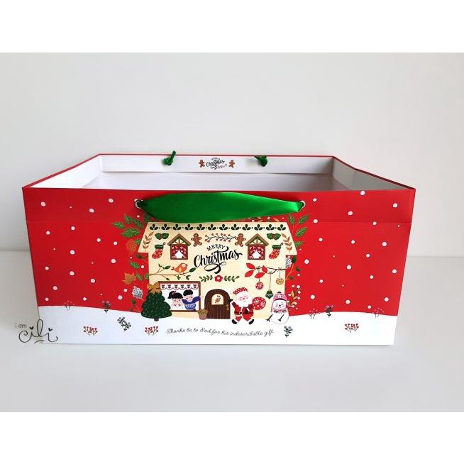 

(PAPERBAG JOYFUL CHRISTMAS ) natal christmas 33 x 24 x 15 cm