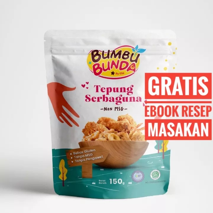 

Bumbu Bunda Elia Tepung Serbaguna Tanpa MSG Tanpa Pengawet
