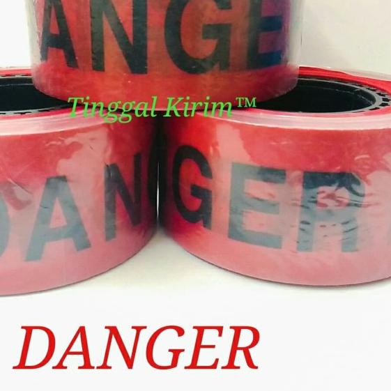 

police line barricade tape "DANGER" ukuran 3" x 300 meter
