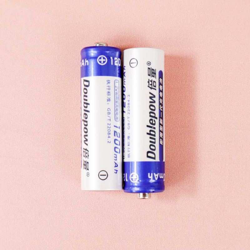 DOUBLEPOW Batu Baterai AA Rechargeable NiMH 1200mAh 2 PCS