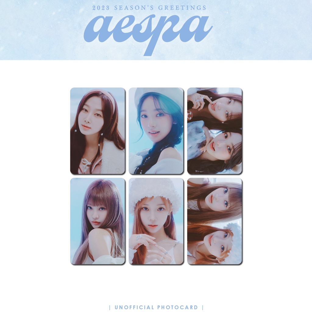 UNOFFICIAL PHOTOCARD AESPA SEASON'S GREETINGS