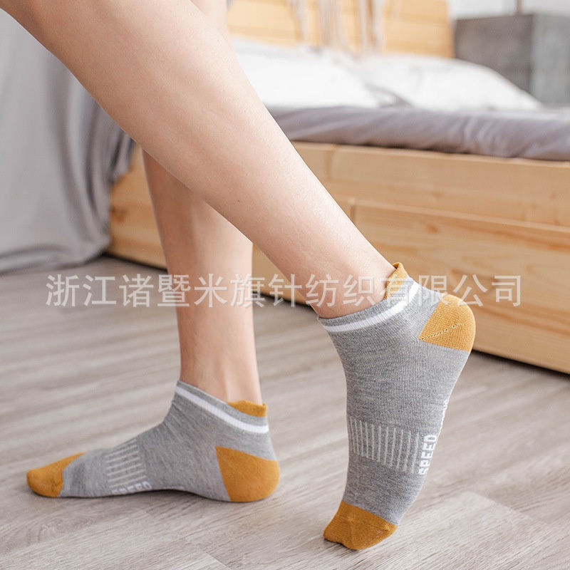 ☀ACCBAYI☀ KK10 Kaos kaki Motif Petak Kaoskaki Pendek Dibawah Mata Kaki Unisex Pria Wanita Import