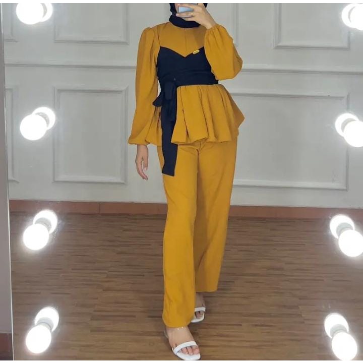 Bisa COD Gratis Ongkir  LESTI SET JUMBO Bahan Premium Baju Wanita Terbaru 2022 Kekinian Viral Setela