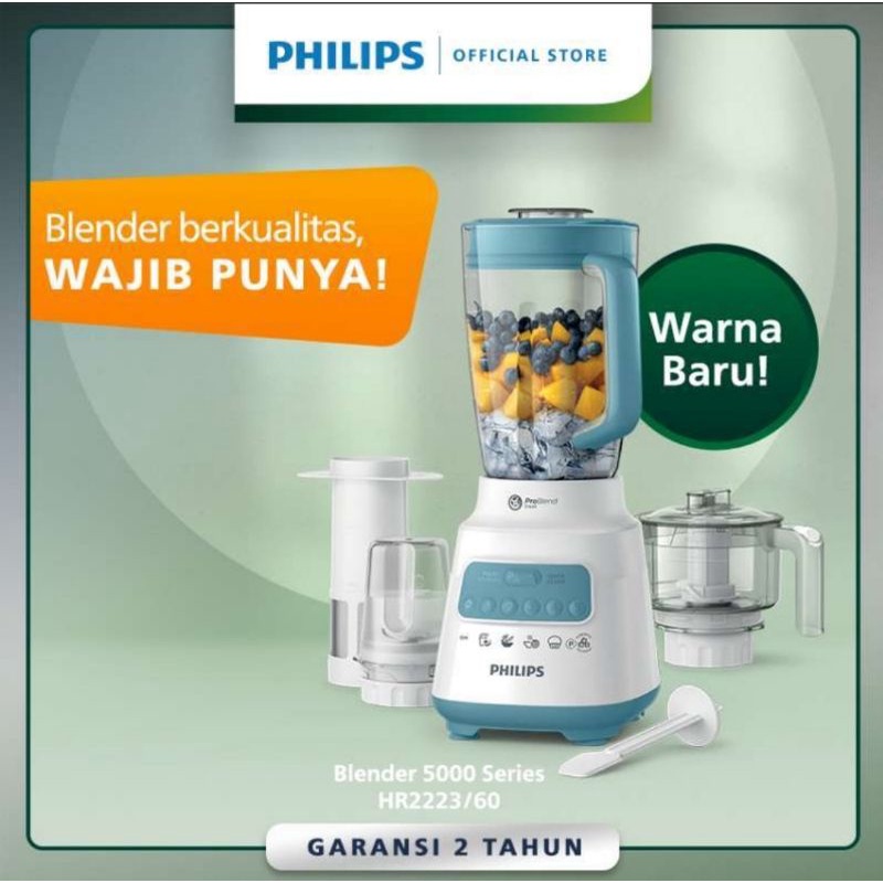 Blender PHILIPS HR 2223 / PHILIPS HR2223 4in1 GARANSI RESMI