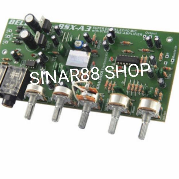 KIT STEREO BSX A3 BSX-A3 TONE ECHO CONTROL DIGITAL PLUS MIC MIK BELL