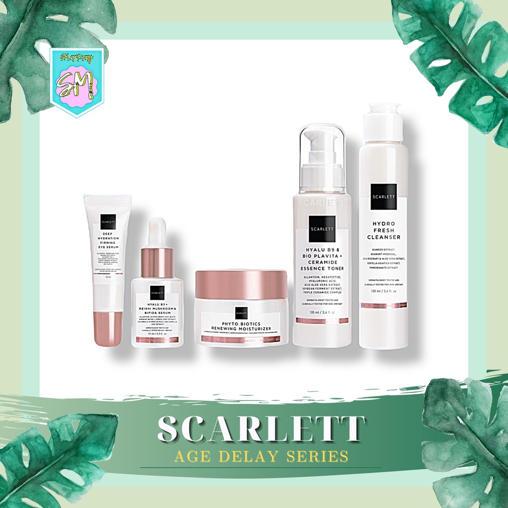 SCARLETT Age Delay Series Serum Toner Eye Cream Moisturizer Cleanser